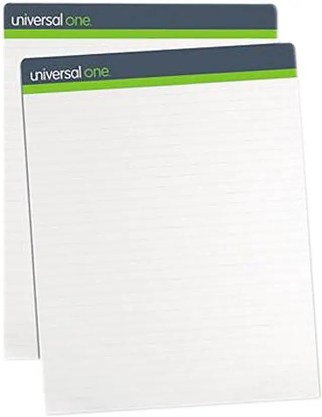 Main image of Universal UNV45602 Sugarcane Based Easel Pads, 1" Rule, 27 x 34, White, 50 Sheets, 2 Pads/PK