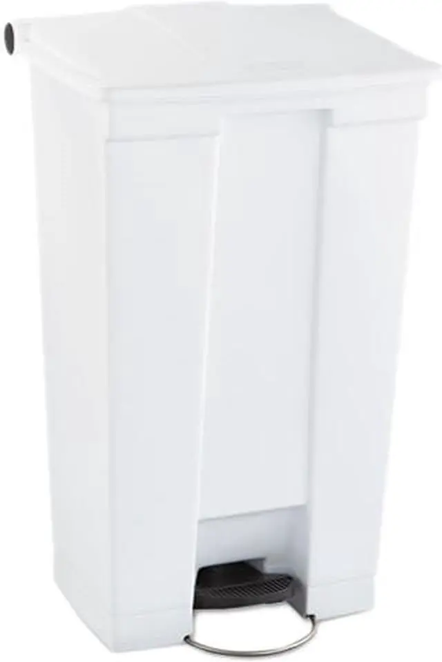 Main image of Rubbermaid Commercial Products RCP 6146 WHI 32.5 Inch Medical Moble Step-On container - White