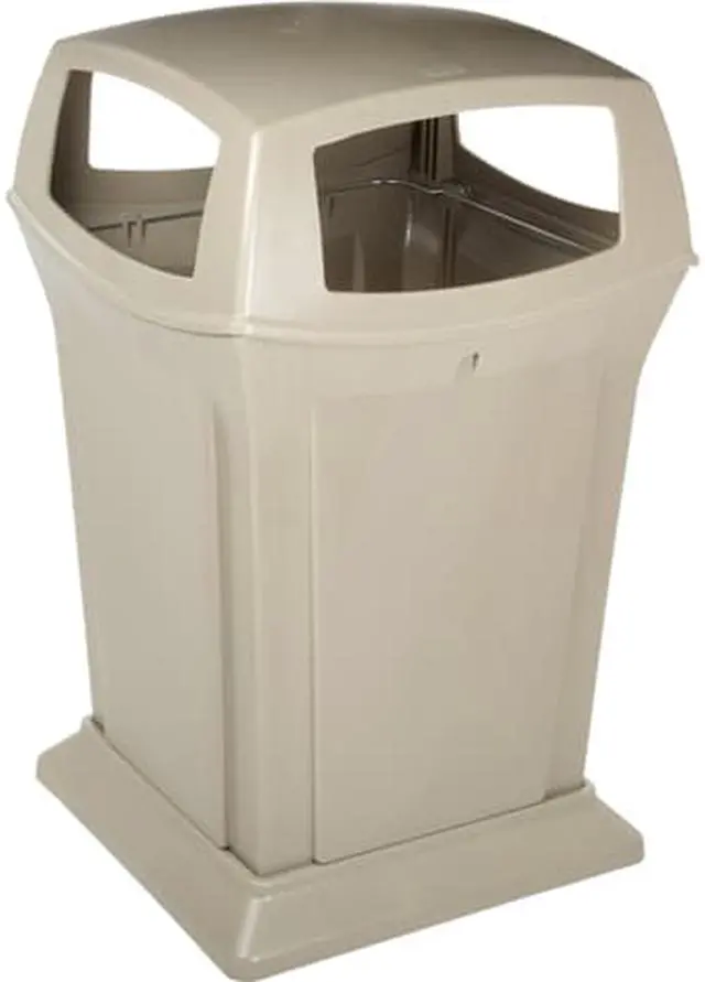Main image of Rubbermaid Commercial
Ranger Fire-Safe Container, Square, Structural Foam, 45 gal, Beige