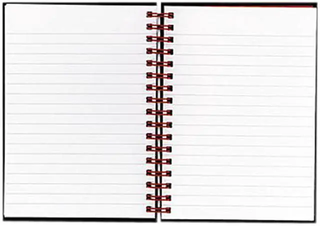 Alt view image 2 of 2 - Mead Products L67000 Mead Products L67000 5.88 in. X 8.25 in. Black N ft. Red Ruled Notebook