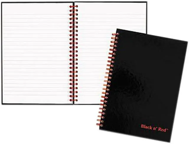 Main image of Mead Products L67000 Mead Products L67000 5.88 in. X 8.25 in. Black N ft. Red Ruled Notebook
