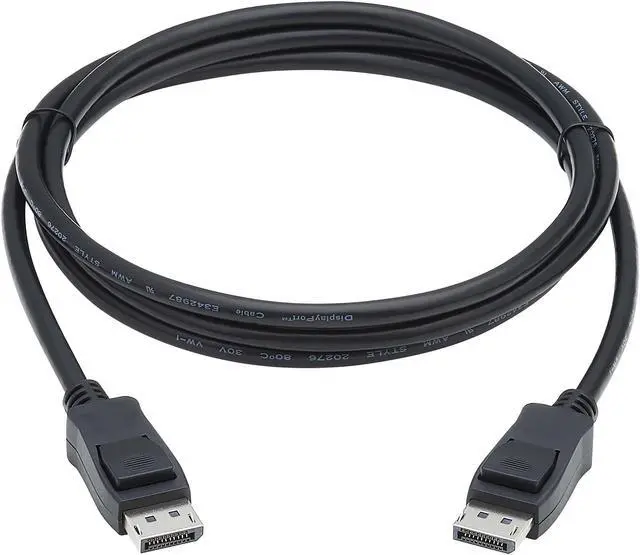 Alt view image 4 of 4 - Tripp Lite DisplayPort 1.4 Cable with Latching Connectors 8K M/M Black 6 ft.