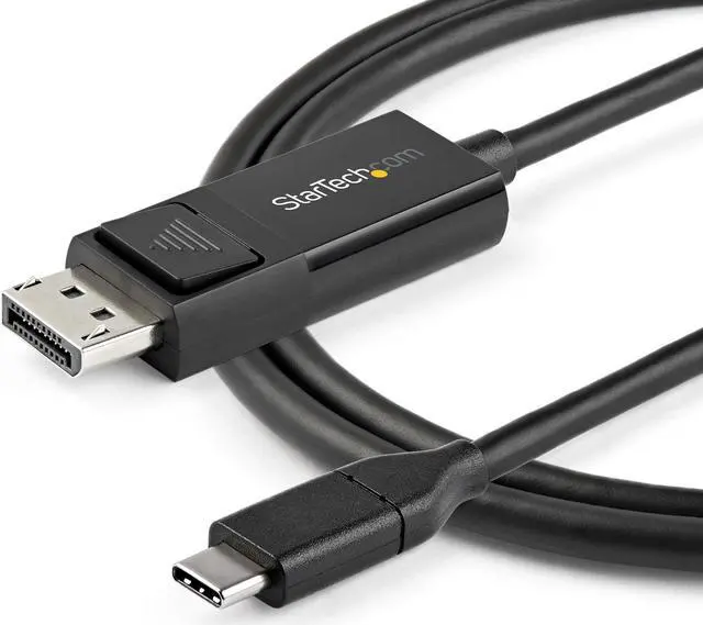 Alt view image 4 of 5 - StarTech.com 3.3 ft. (1 m) USB C to DisplayPort 1.2 Cable - Bidirectional - 4K 60Hz - Thunderbolt 3 - USB Type C Adapter Cable (CDP2DP1MBD)