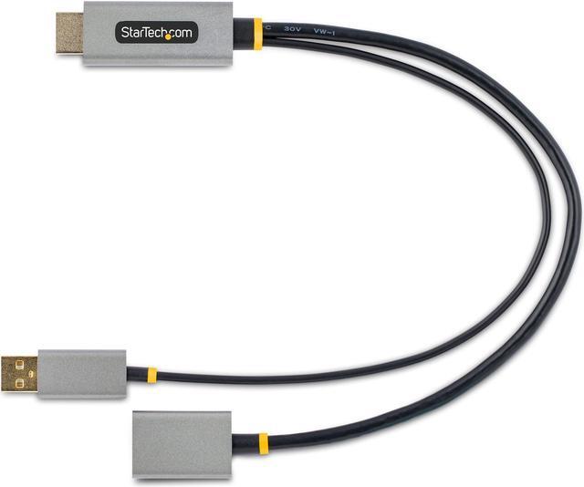 Alt view image 6 of 6 - StarTech.com 1ft (30cm) HDMI to DisplayPort Adapter, 4K 60Hz HDR HDMI Source to DP Monitor, USB Bus Powered, HDMI 2.0 to DisplayPort 1.2