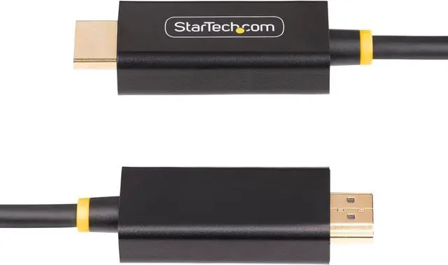 Alt view image 7 of 8 - StarTech 3.3ft DisplayPort to HDMI Adapter Cable Black 3F-DP-HDMI-4K60-HDR