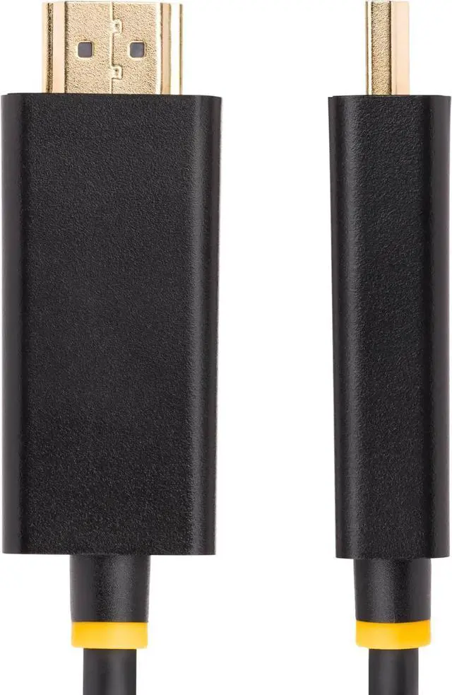Alt view image 3 of 8 - StarTech 3.3ft DisplayPort to HDMI Adapter Cable Black 3F-DP-HDMI-4K60-HDR