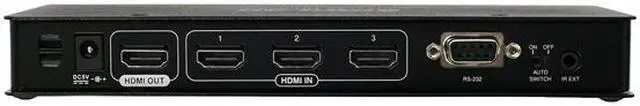 Alt view image 3 of 3 - IOGEAR True 4K 4-Port Switcher with HDMI Connection GHSW8441