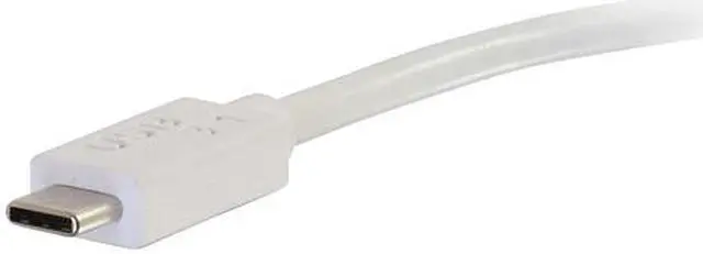 Alt view image 4 of 5 - C2G 29475 C2G USB-C to HDMI Audio/Video Adapter - White - USB/HDMI for Audio/Video Device, HDTV, Projector - 1 x Type C USB - 1 x HDMI Audio/Video - White
