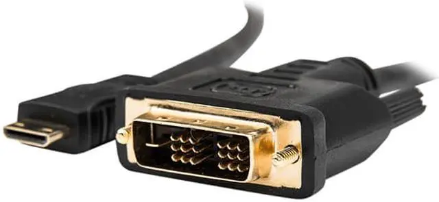 Alt view image 2 of 6 - Rocstor Premium 3ft Mini HDMI to DVI-D Cable M/M DVI/HDMI for Audio/Video Device
