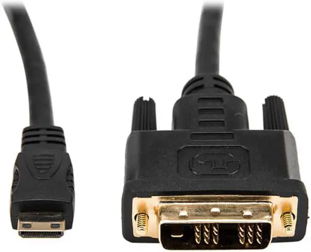 Alt view image 4 of 6 - Rocstor Premium 3ft Mini HDMI to DVI-D Cable M/M DVI/HDMI for Audio/Video Device