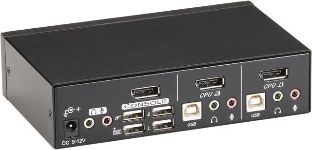 Alt view image 2 of 3 - Black Box ServSwitch KVM Switch DT DisplayPort with USB and Audio 2-Port