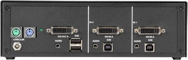 Alt view image 5 of 6 - Black Box Network Services SS2P-SH-DVI-U 2-Port Secure KVM Single-Head Switch - DVI-I & PS-2