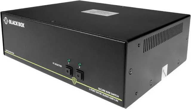 Alt view image 4 of 6 - Black Box Network Services SS2P-SH-DVI-U 2-Port Secure KVM Single-Head Switch - DVI-I & PS-2