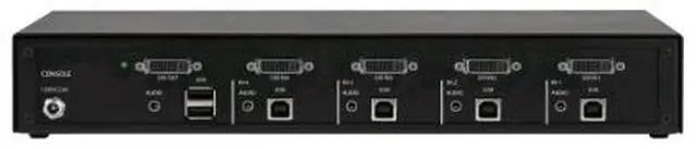 Alt view image 2 of 2 - Black Box KVM Switch - NIAP 4.0 Certified - 4-Port - Single-Monitor - DVI-I - KVS4-1004D