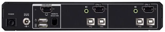 Alt view image 3 of 3 - ATEN 2-Port Single Display Universal Secure KVM PP4.0 (HDMI / DisplayPort) with CAC support - CS1182DPH4C