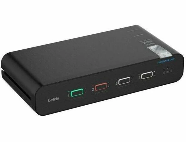 Alt view image 4 of 5 - Belkin Universal 2nd Gen Secure KVM Switchbox - F1DN204KVM-UN4C