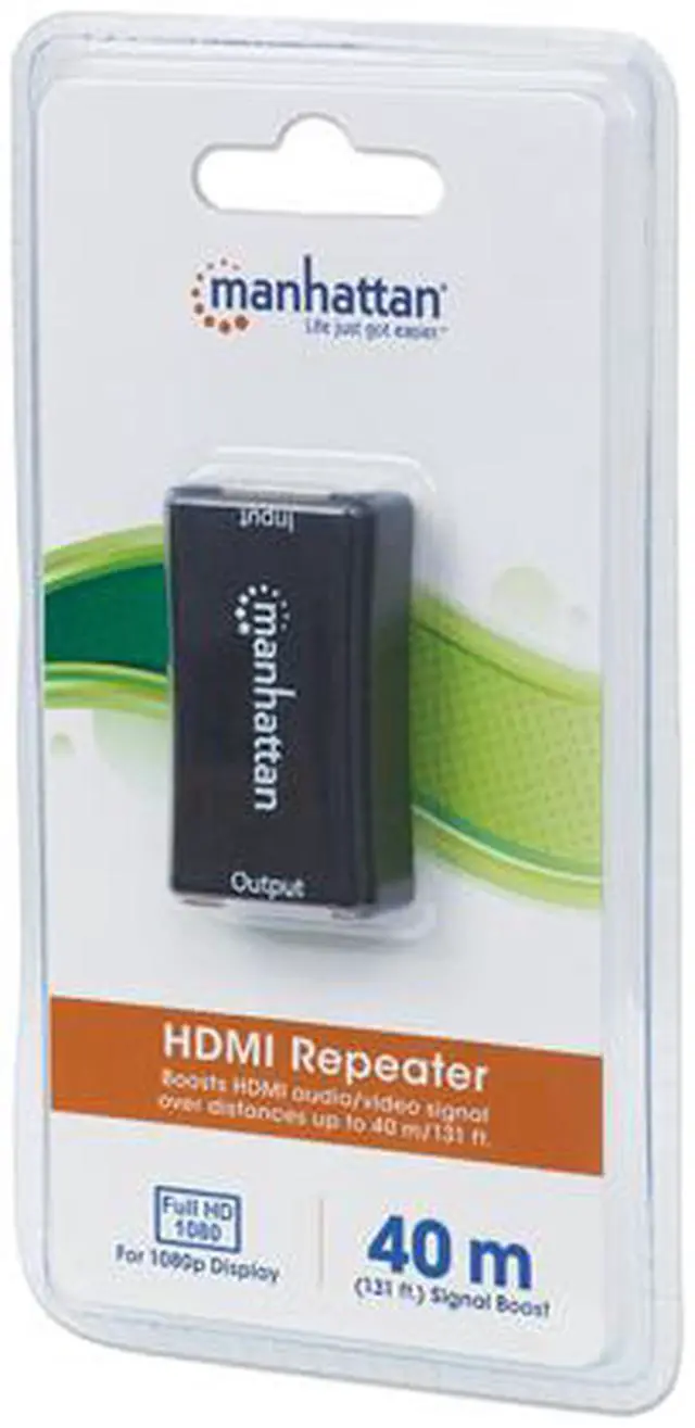 Alt view image 5 of 5 - Manhattan 207447 HDMI Signal Repeater, Regenerates 1080p Video and Lossless Audio up to 40 m/131 ft.