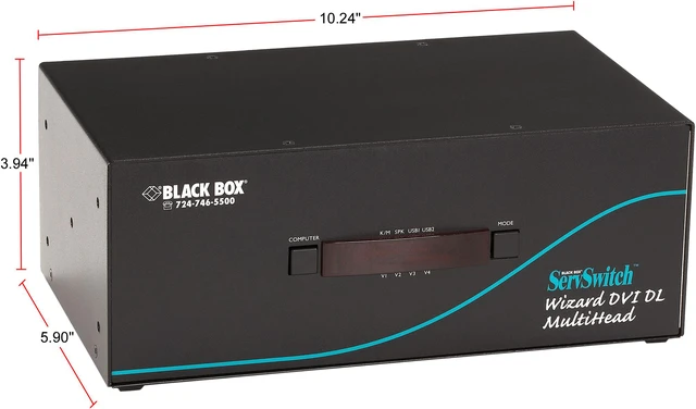 Alt view image 2 of 3 - Black Box ServSwitch Wizard Dual-Link DVI with USB True Emulation