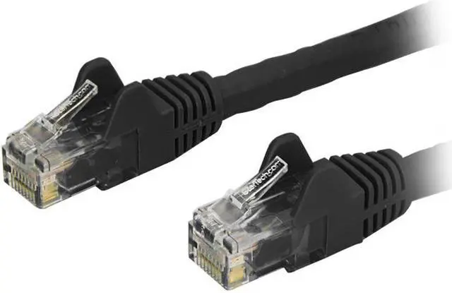 Main image of StarTech N6PATCH125BK StarTech.com Cat6 Patch Cable - 125 ft. - Black Ethernet Cable - Snagless RJ45 Cable - Ethernet Cord - Cat 6 Cable