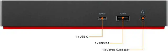 Alt view image 7 of 9 - Lenovo ThinkPad Universal USB-C Dock