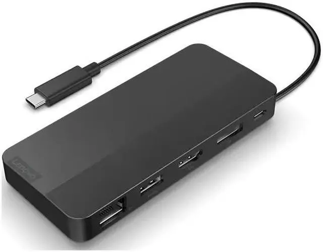 Alt view image 4 of 8 - Lenovo USB-C Dual Display Travel Dock without Adapter