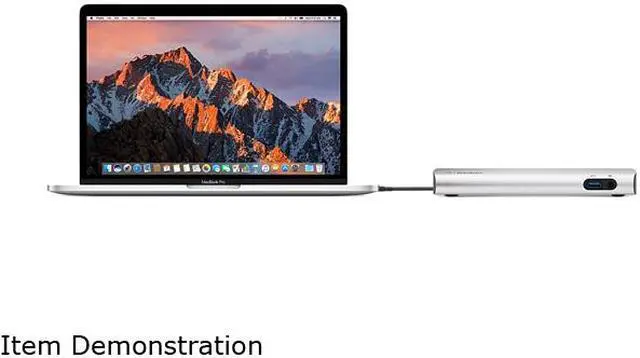 Alt view image 8 of 9 - Belkin Thunderbolt 3 Express Dock HD with 3.3-Foot Thunderbolt 3 Cable, 40 Gbps, Only Compatible with 2016 MacBook Pro