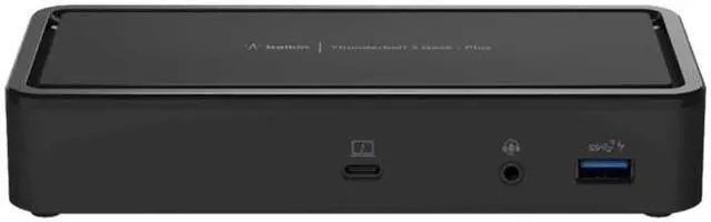 Alt view image 2 of 7 - Belkin Thunderbolt 3 Dock Plus w/ 1.6 ft. Thunderbolt 3 Cable (Thunderbolt Dock for macOS and Windows) Dual 4K@60Hz, 40Gbps Transfer Speeds, 60W Upstream Charging (F4U109tt)