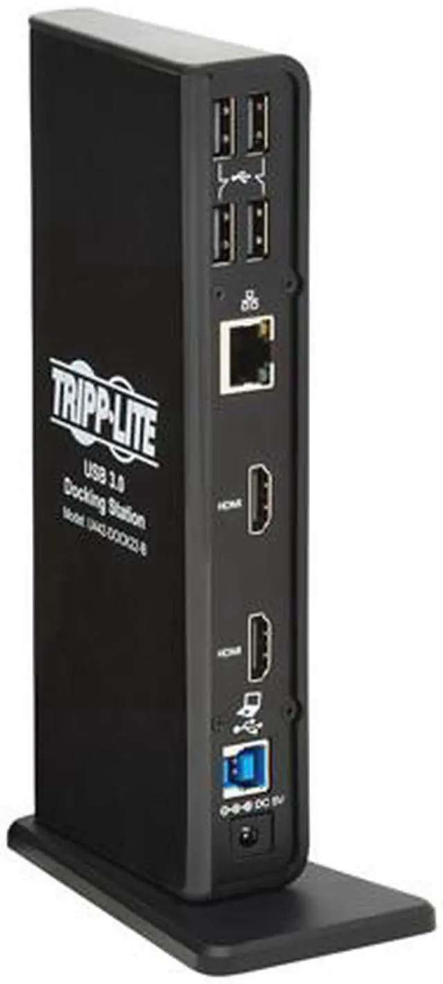 Alt view image 3 of 8 - Tripp Lite U442-DOCK22-B Docking Station - for Notebook/Tablet/Smartphone - USB Type C, USB Type-A - 2 Displays Supported - 2560 x 1440, 1920 x 1200 - 4 x USB 2.0 - 6 x USB Type-A Ports - USB Type-A -