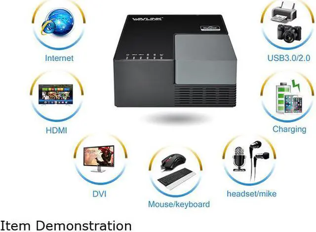 Alt view image 3 of 5 - Wavlink USB 3.0/USB C Universal Laptop Dual Monitor Display Docking Station with HDMI & DVI / VGA,6 USB Ports, Gigabit Ethernet, 2 USB charging(2.4A), Audio For Windows Mac OS, Not support Charging PC