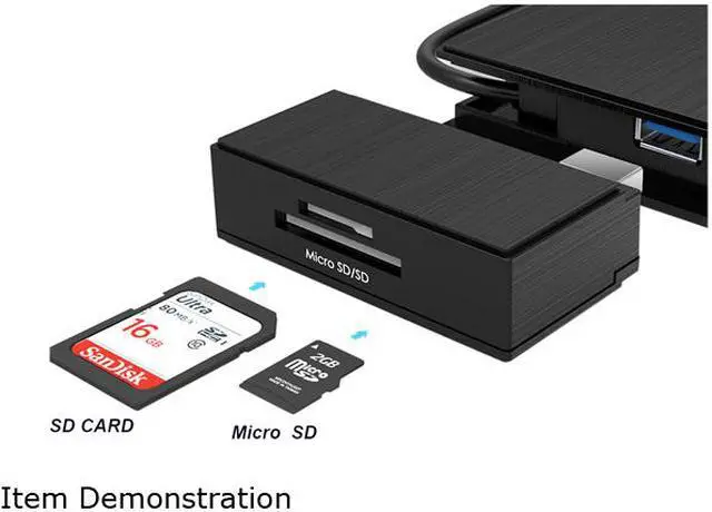 Alt view image 6 of 7 - Wavlink Universial USB 3.0 Mini Docking Dual Monitor HDMI+VGA with Gigabit Ethernet,USB 3.0, Removable SD/TF Card Reader, HDMI up to 2560x1440, VGA 1920x1200, For Apple M1, Intel Macs,Dell XPS 13/15