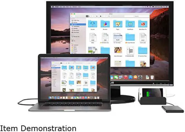 Alt view image 6 of 8 - SABRENT Universal Laptop Docking Station with Stand for Tablets and Notebooks Supports PC (DS-RICA)