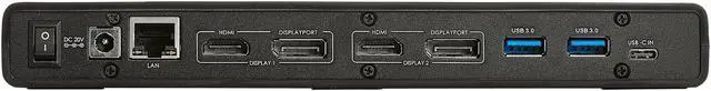Alt view image 2 of 9 - VisionTek VT4000 Universal DUAL 4K USB Laptop Docking Station Mac & Windows