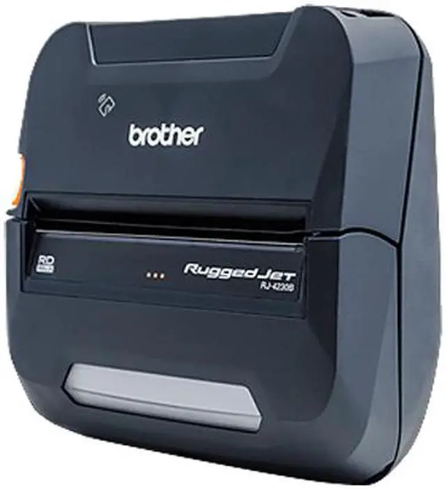 Alt view image 2 of 3 - Brother Ruggedjet 4230BL Direct Thermal Printer - Monochrome Portable Label/Receipt Print (Rj4230bl)