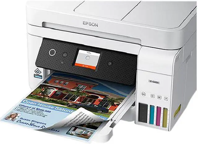 Alt view image 4 of 11 - Epson WorkForce ST-C4100 Supertank Colour Multifunction Inkjet Printer (C11CJ60203)