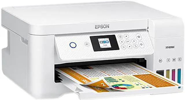 Alt view image 2 of 4 - Epson WorkForce ST ST-C2100 Wireless Inkjet Multifunction Printer - Color - Copier/Printer/Scanner - (5760 x 1440 dpi class) - Automatic Duplex Print - Upto 3000 Pages Monthly - 100 sheets Input ...