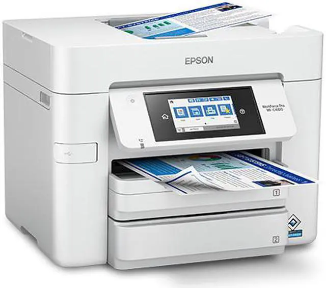 Alt view image 4 of 9 - Epson WorkForce Pro WF-C4810 Inkjet Multifunction Printer - Color - Copier/Fax/Printer/Scanner - Automatic Duplex Print - Color Scanner - 1200 dpi Optical Scan - Color Fax - Wireless LAN - For ...