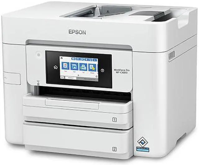 Alt view image 6 of 9 - Epson WorkForce Pro WF-C4810 Inkjet Multifunction Printer - Color - Copier/Fax/Printer/Scanner - Automatic Duplex Print - Color Scanner - 1200 dpi Optical Scan - Color Fax - Wireless LAN - For ...