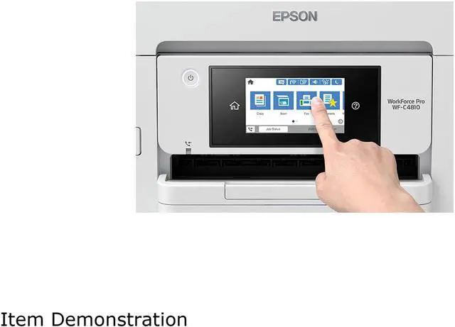Alt view image 7 of 9 - Epson WorkForce Pro WF-C4810 Inkjet Multifunction Printer - Color - Copier/Fax/Printer/Scanner - Automatic Duplex Print - Color Scanner - 1200 dpi Optical Scan - Color Fax - Wireless LAN - For ...