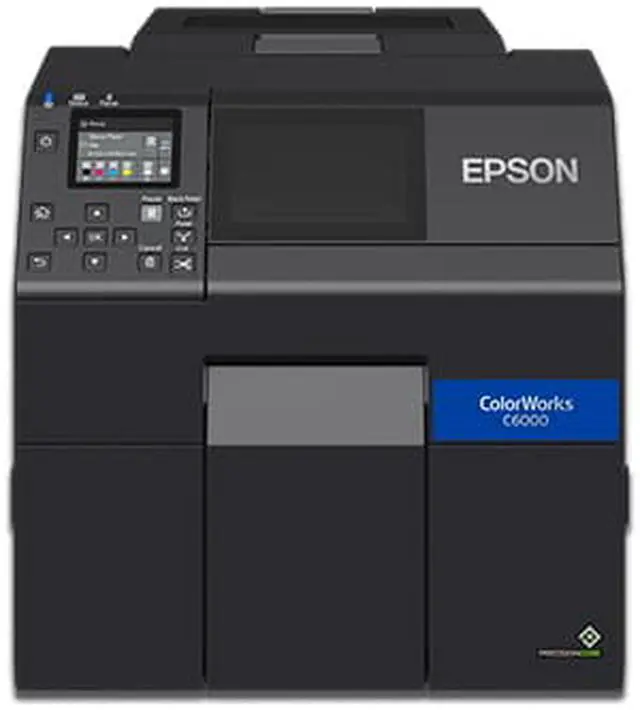 Main image of Epson C31CH76A9981 ColorWorks CW-C6000A Color Inkjet Label Printer with Auto Cutter (Matte) - PrecisionCore TFP - 1200 dpi - Black
