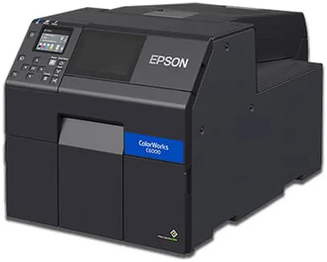 Alt view image 2 of 2 - Epson C31CH76A9981 ColorWorks CW-C6000A Color Inkjet Label Printer with Auto Cutter (Matte) - PrecisionCore TFP - 1200 dpi - Black