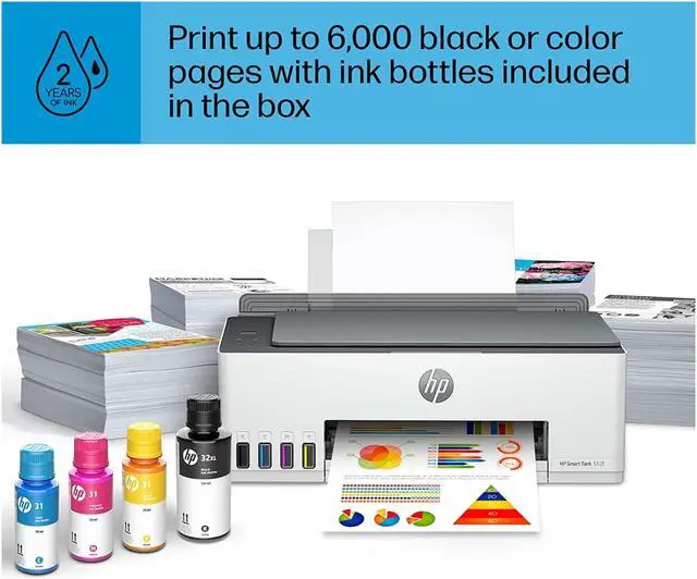Alt view image 6 of 7 - HP Smart Tank 5101 All-in-One Inkjet Printer, Mobile Print, Copy, Scan