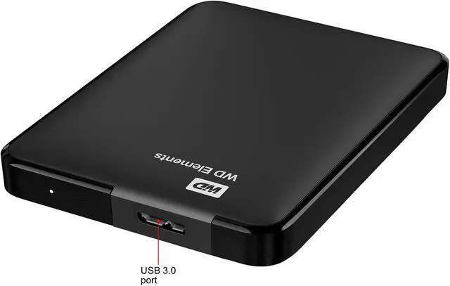 Alt view image 6 of 8 - WD 1TB Elements Portable Storage USB 3.0 Model WDBUZG0010BBK-WESN Black