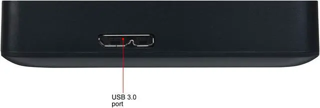 Alt view image 8 of 9 - Toshiba Canvio Basics HDTB440XK3CA 4TB Portable Hard Drive - External - Matte Black