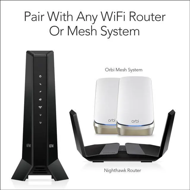 Alt view image 5 of 8 - Netgear Nighthawk® Multi-Gig 2.5Gbps Cable Modem for Xfinity Voice (CM2050V)