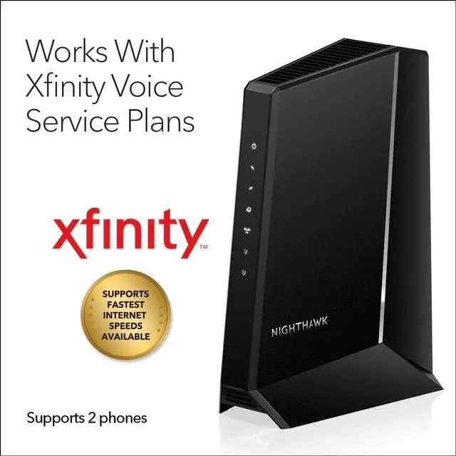 Alt view image 4 of 8 - Netgear Nighthawk® Multi-Gig 2.5Gbps Cable Modem for Xfinity Voice (CM2050V)
