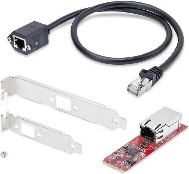 Alt view image 6 of 9 - StarTech.com 1-Port 2.5GbE M.2 2280 Network Card, NBASE-T PCIe Ethernet Card, Intel I225-V, Multi-Gigabit Desktop NIC/LAN Card, TAA