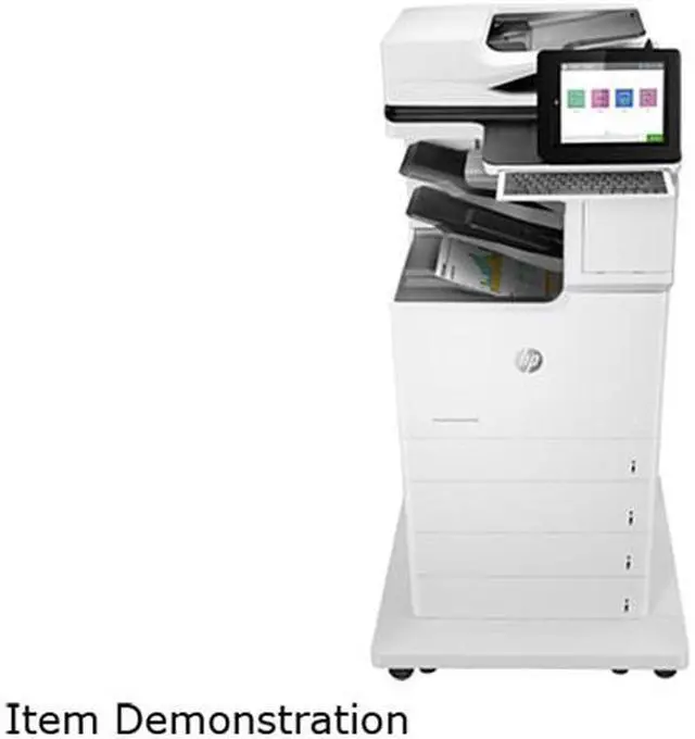 Alt view image 2 of 4 - HP LaserJet M681z Laser Multifunction Printer - Color - Plain Paper Print - Floor Standing