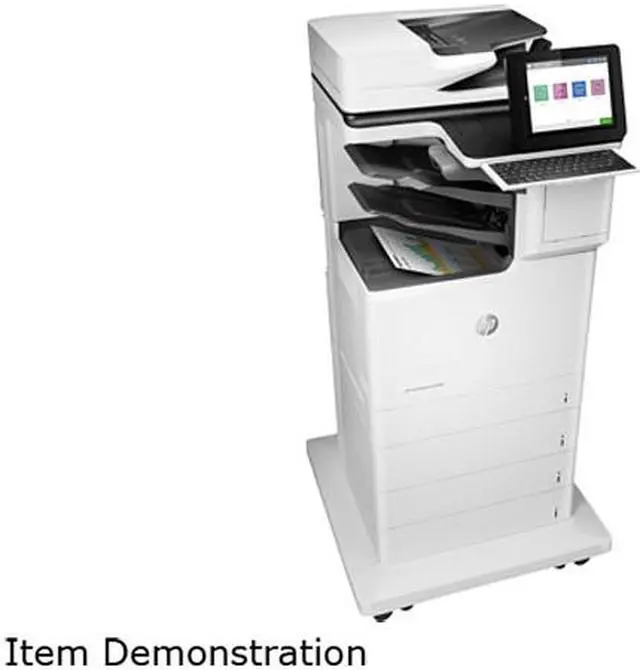 Alt view image 3 of 4 - HP LaserJet M681z Laser Multifunction Printer - Color - Plain Paper Print - Floor Standing