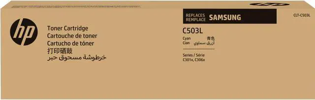 Main image of HP CLT-C503L Toner Cartridge Cyan Laser High Yield 5000 Pages SU017A