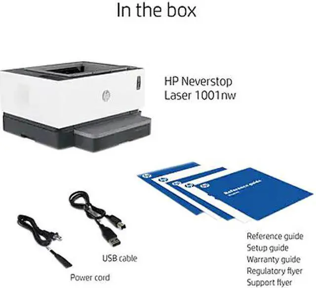 Alt view image 9 of 9 - HP Neverstop 1001nw 5HG80A Wireless Black & White Laser Cartridge-Free Tank Printer